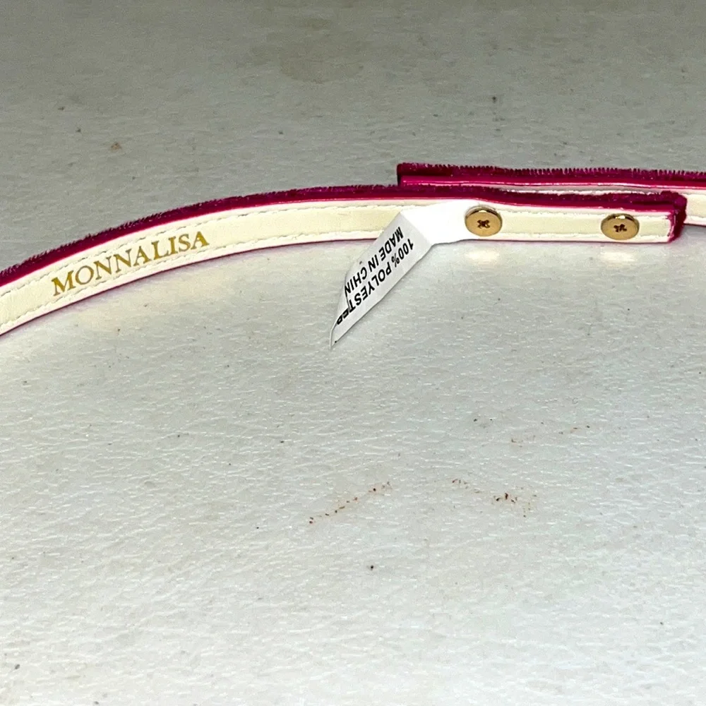 MONNALISA RASPBERRY PINK BELT F GIRLS